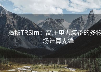 揭秘TRSim：高压电力装备的多物理场计算先锋